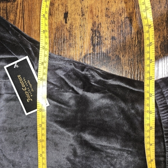 NWT Juicy Couture Babydoll Dress Open Back Velour Black Small - Picture 9 of 10